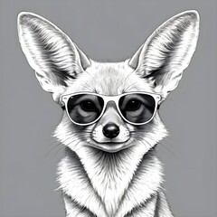 Cool Fennec Fox in Sunglasses