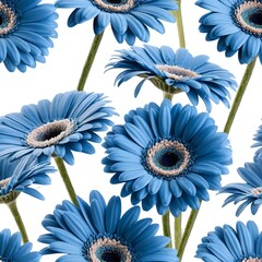 Blue Gerbera Daisies Bouquet