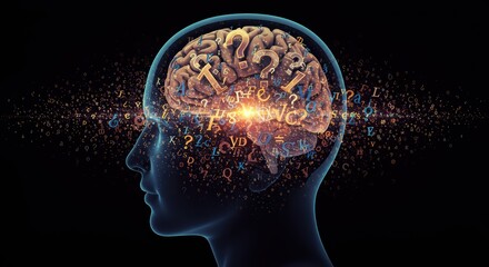 Conceptual Brain Activity with Letters and Question Marks