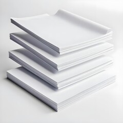 Stack of Blank White Paper