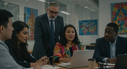 Group of Professionals Meeting Discussing Business Strategy