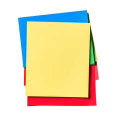 Yellow blue red green sticky note png