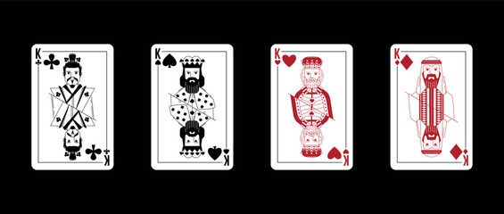 Four King in a row - Playing Cards © Максим Лебедик
