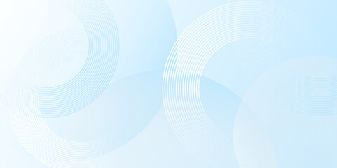 White abstract background with circles.A blurry white  and blue image with smooth, round shapes.Suitable for presentation design, websites, banners, advertising, marketing, cover poster etc