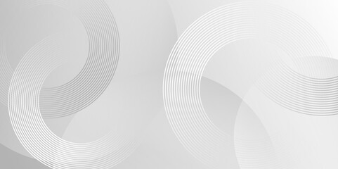 White abstract background with circles.A blurry white image with smooth, round shapes.Suitable for presentation design, websites, banners, advertising, marketing, cover poster etc