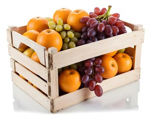 Fresh Fruit in Wooden Crate