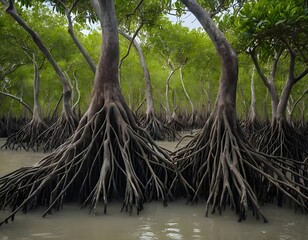 Mangrove Forest Roots