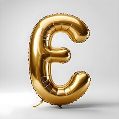 Gold Balloon Letter E