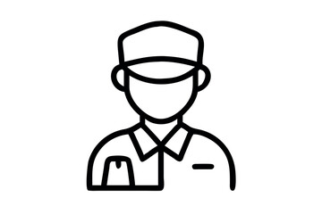 Obraz premium A cartoon image of a construction worker using a post driver to insert wooden posts into the ground for fence construction