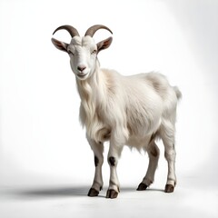 Obraz premium White Goat Portrait