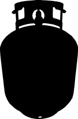 Obraz premium Gas tank silhouette