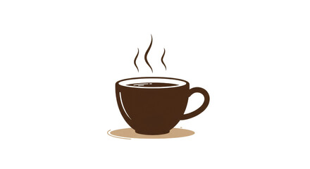 Steaming Coffee Cup Icon