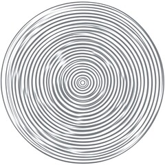 Obraz premium A circular design featuring concentric rings with light and dark variation