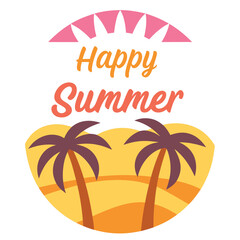          Summer vibes vector illustration.
