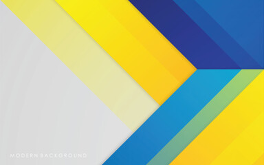Modern abstract background blue, yellow and white gradation color