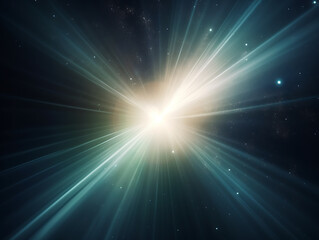 Naklejka premium Diagonal lines with cosmic rays spreading into the distance