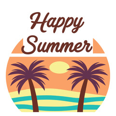 Fototapeta premium Summer vibes vector illustration. 