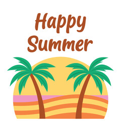 Fototapeta premium Summer vibes vector illustration. 