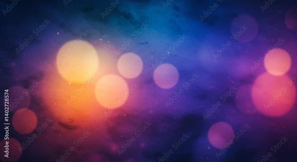 Poster A colorful background with many small circles