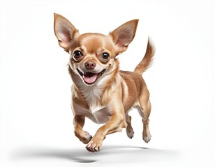 Obraz premium Happy Running Chihuahua Dog
