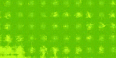 Dots halftone green color pattern gradient texture with technology digital background. Dots pop art comics with nature graphic design.