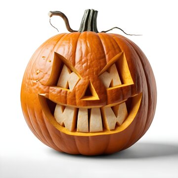 Spooky Jack-o'-lantern with "MW" Carving
