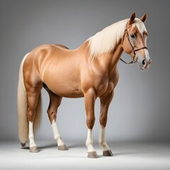 Obraz premium Palomino Horse Studio Portrait