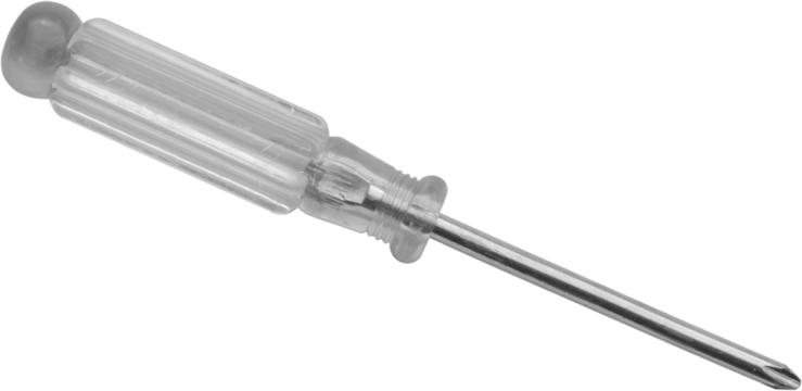 screwdriver isolated on white background close up