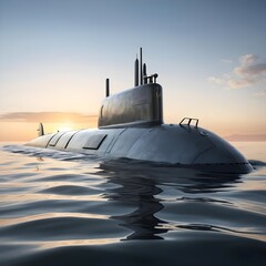 Submarine at Sunset