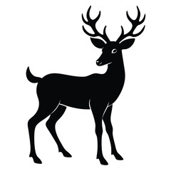 deer silhouette vector