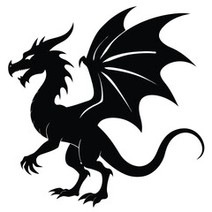 Fototapeta premium vector illustration of a dragon