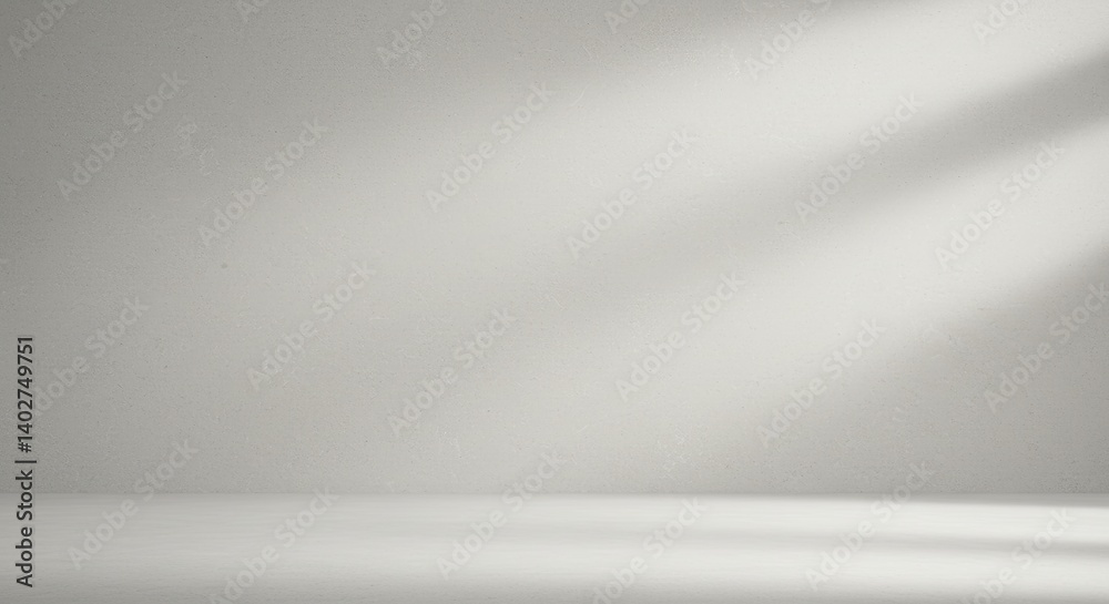 Poster a white wall with a large window in the middle