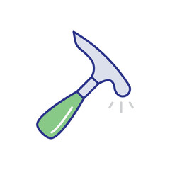 Brick Hammer Icon vector stock illustration