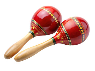 Red Maracas Music Instrument