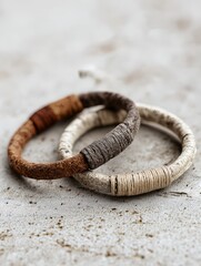 Symbol of friendship and love with intertwined bracelets representing loyal companions