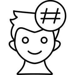 Hashtag icon