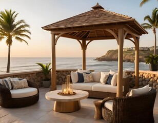 Luxury Ocean View Patio with Gazebo