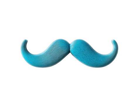 Playful blue mustache decor for fun celebrations!, cut out
