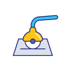 Tile Cutter Icon vector stock illustration