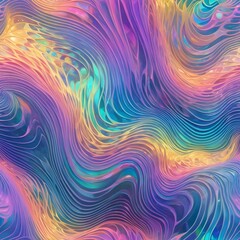 Abstract iridescent wave pattern