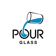 Pour water into the glass