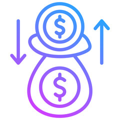 Obraz premium Fund Icon