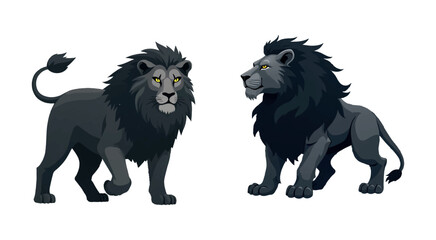 Lion head logo, lion king, Abstract face vector Mascot logo illustration icon, EPS