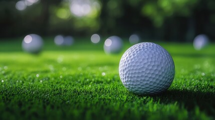 Obraz premium golf ball background.