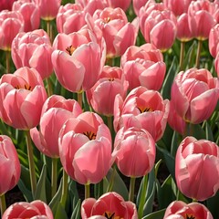 Pink Tulip Field