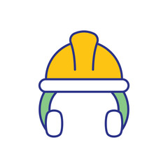 Hard Hat Icon vector stock illustration