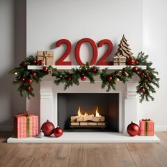 Festive Christmas Fireplace Mantel Decor 2021