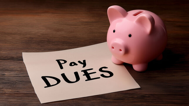 Pay outstanding dues concept of global tax and tariffs tax crisis on people causing inflation and increase in daily life item price