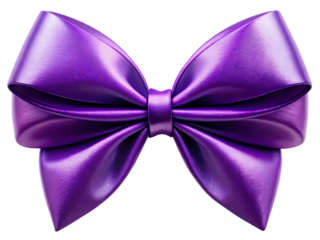 Purple Shiny Hair Bow