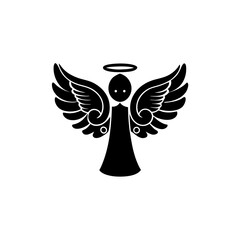 Obraz premium creative details Angel Icon Vector Illustration